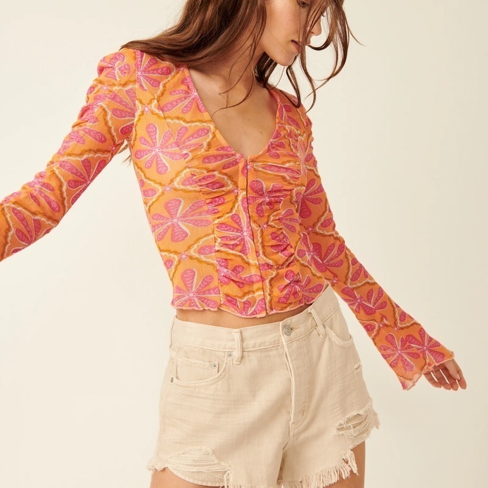Through the Meadow Top, Grapefruit Seltzer | Free People size S